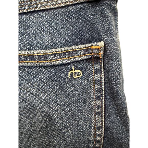 Rag & Bone Skinny Jeans Raw Hem Dark Wash 27 EUC - Picture 5 of 9
